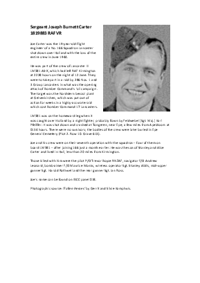 A preview of a PDF biography for Carter, Joseph Burnett